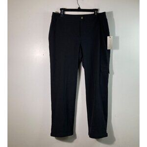Womens Zenergy Chicos Neema Casey Cargo Pants L Short Black NWT Polyester Spande